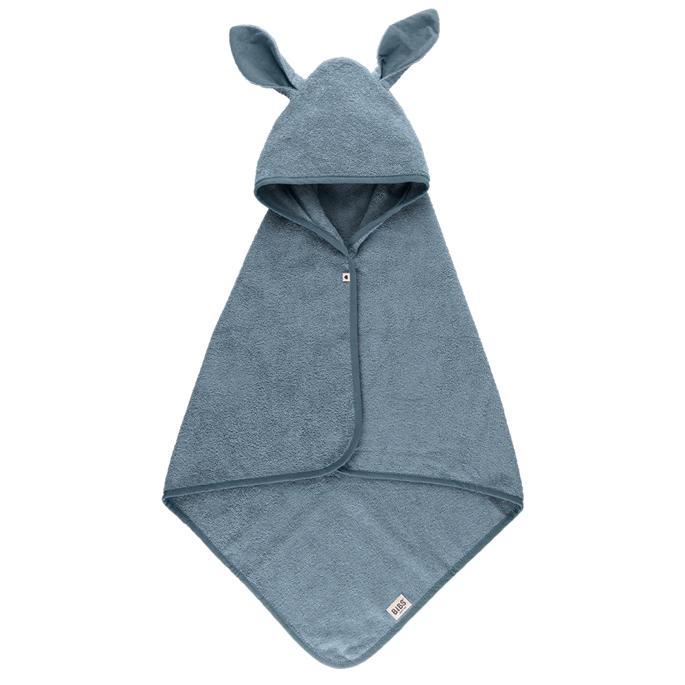 BIBS Kangaroo Hoodie Baby Towel - Soft & Absorbent Hooded Bath Towel for Newborns & Toddlers - Perfect for Bath Time, Swimming & Snuggling