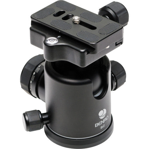 Benro B2 Triple Action Ball Head for DSLR Cameras - 360° Panoramic Rotation, Heavy Duty Tripod Mount - Perfect for Photography, Videography & Travel
