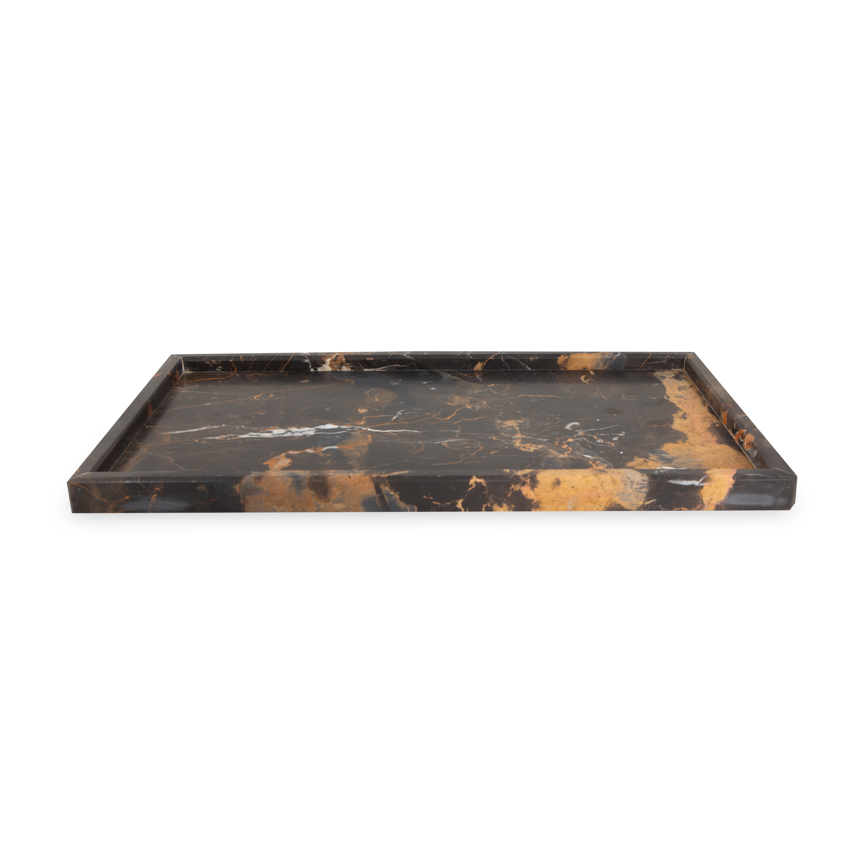 Premium Honed Marble Tray for Jewelry & Watches | Elegant Home Decor & Bathroom Organizer | Perfect for Vanity, Dresser & Gift Giving