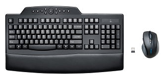 Kensington Pro Fit Wireless Comfort Desktop Set - Ergonomic Keyboard & Mouse Combo for Home & Office Workspaces