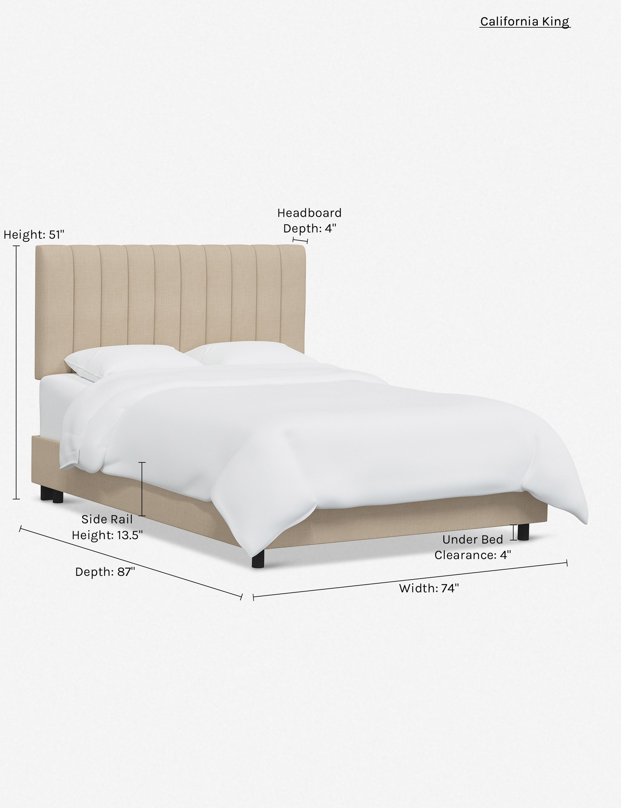 Stylish and Comfortable Aliyah Bed - Queen Size Platform Bed Frame with Upholstered Headboard for Modern Bedrooms | Perfect for Master Bedroom, Guest Room, or Apartment