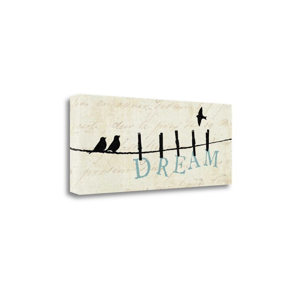 Birds On A Wire Dream By Alain Pelletier - Premium Giclee Art Print on Gallery Wrapped Canvas - Wall Decor for Living Room, Bedroom & Office