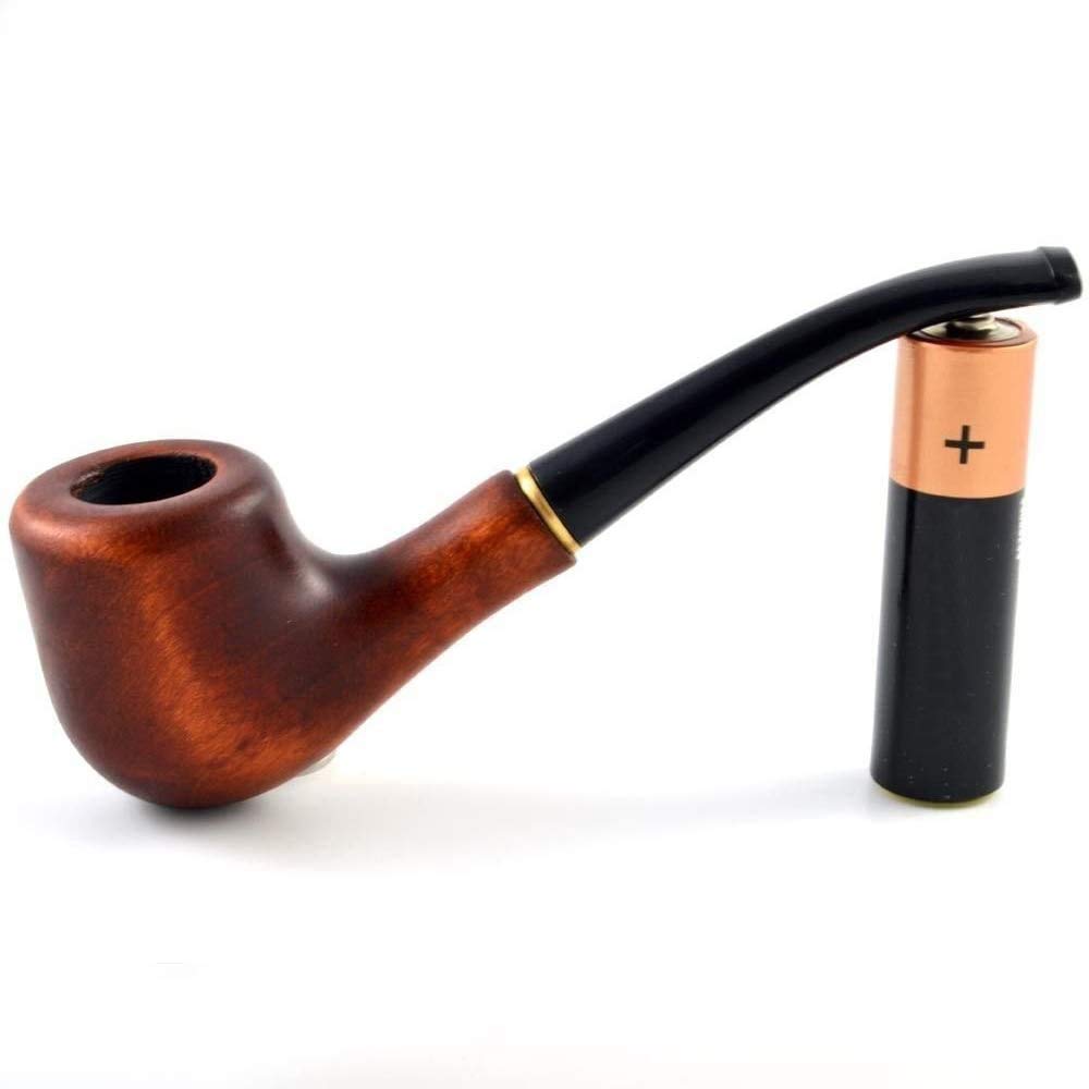Handmade Mini Tobacco Smoking Pipe - 4.3 Inch (10.9cm) Pocket-Sized Wooden Pipe for Travel & Outdoor Use | Perfect for Camping, Hiking & Relaxation