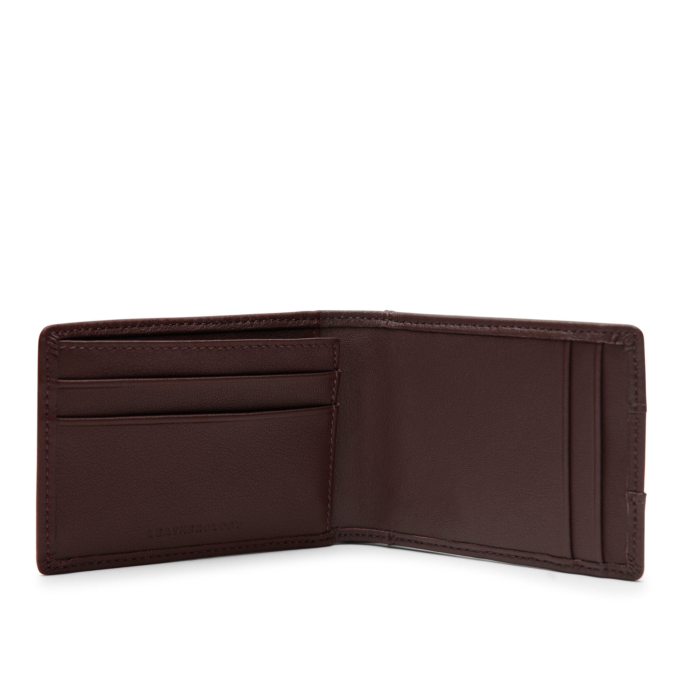 Slim RFID Blocking Utility Card Wallet - Minimalist Brown Leather Wallet for Men & Women - Perfect for Travel, Business, and Everyday Use