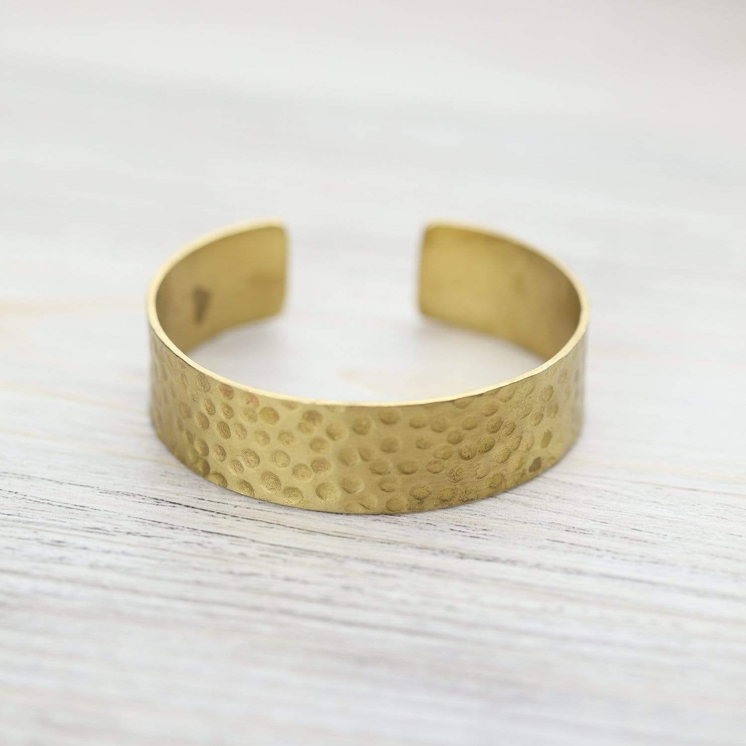 Handmade Hammered Cuff Bracelet for Women - Boho Chic Adjustable Bangle - Perfect for Casual Wear, Parties & Gift Giving