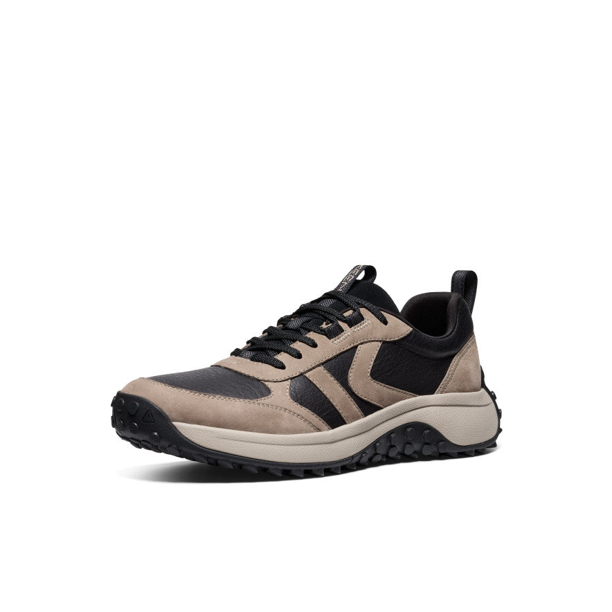 Men's KS86 Genuine Leather Sneakers - Brindle/Plaza Taupe Color | Comfortable Casual Shoes for Walking, Work & Everyday Wear