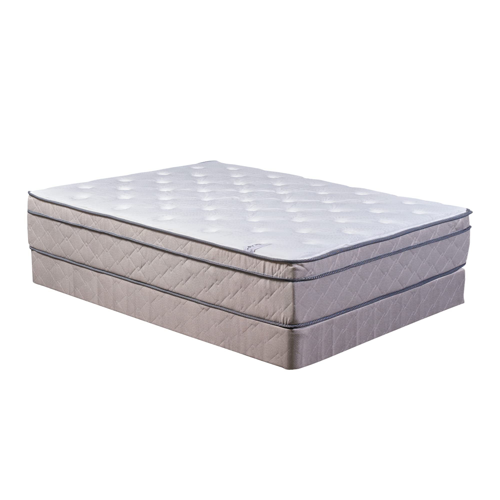 13-Inch Soft Foam Hybrid Eurotop Pillowtop Innerspring Mattress with 4