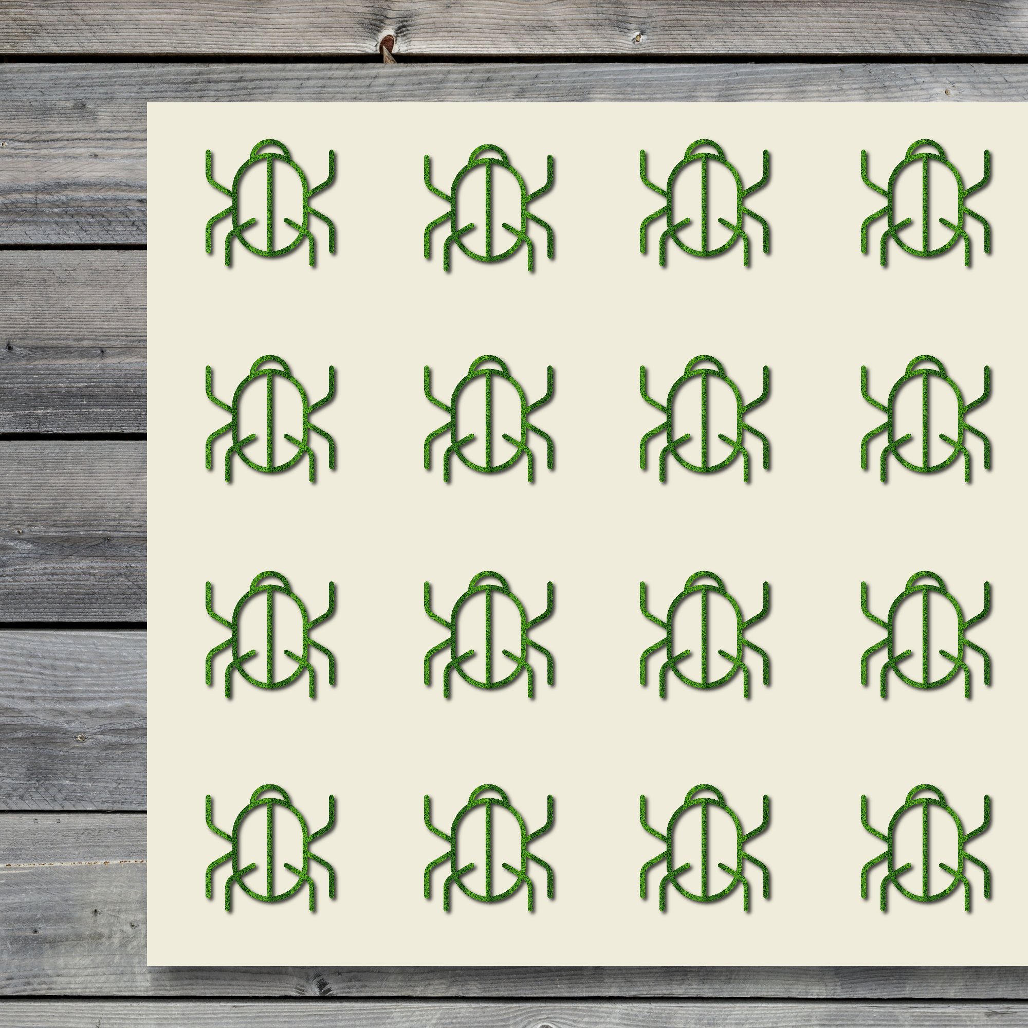 Scarab Beetle Insect Stickers - 30 Pack 1.5 Inch Vinyl Decals for Scrapbooking, DIY Crafts, Party Decorations & Journaling - Waterproof Durable Stickers for Laptops, Water Bottles & Notebooks