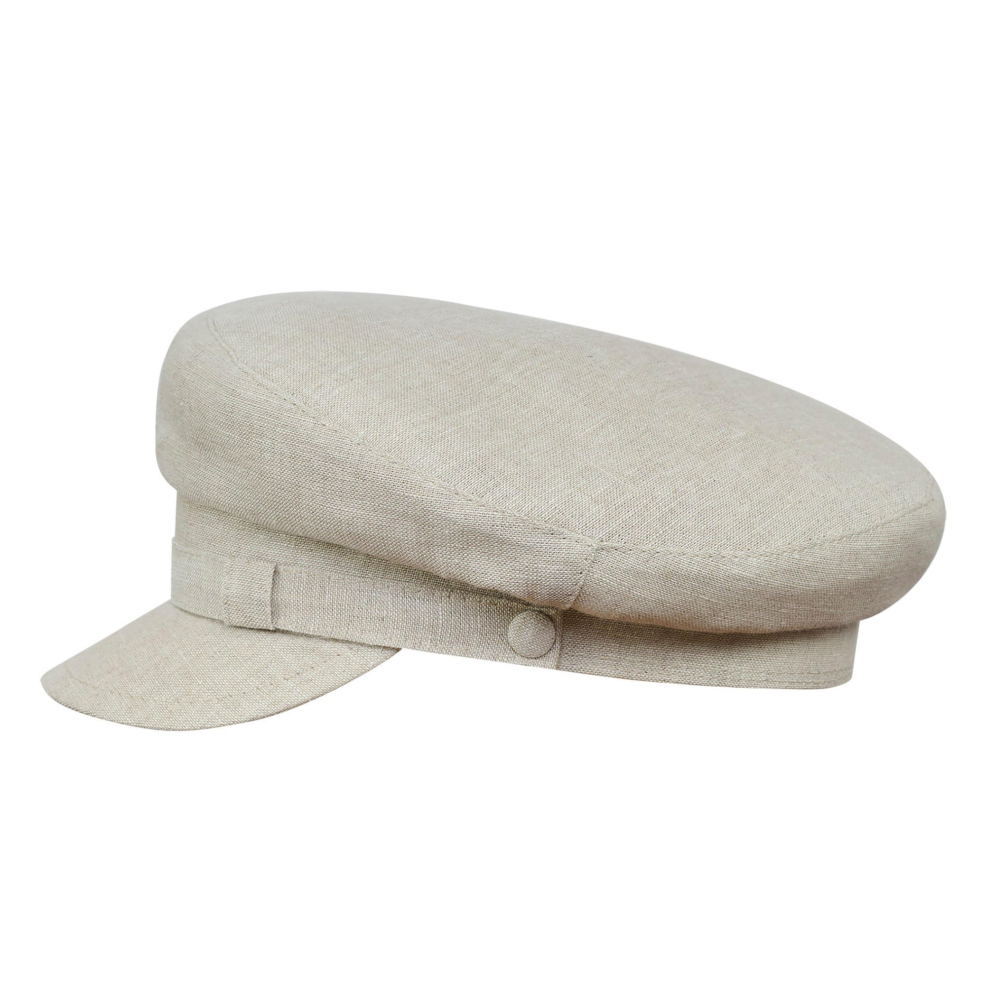 Sterkowski Summer Linen Maciejowka Breton Cap - Lightweight & Breathable Men's Hat for Outdoor Activities, Beach, Travel & Casual Wear