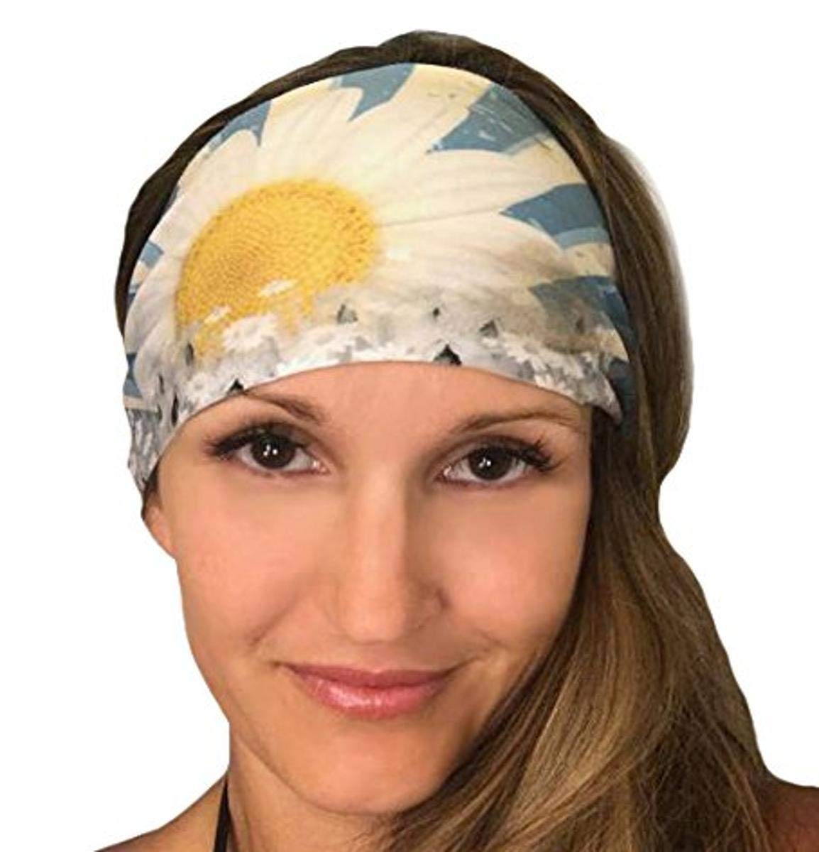 Bondi Band Halo Headband 4 Inch Wide - Soft Sweat Absorbing Workout Headband for Women - Perfect for Running, Yoga, Tennis & Gym