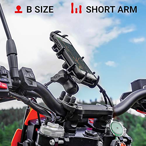 RAM Universal Handlebar Mount for Smartphone - Secure Bike & Motorcycle Phone Holder for GPS Navigation & Outdoor Adventures