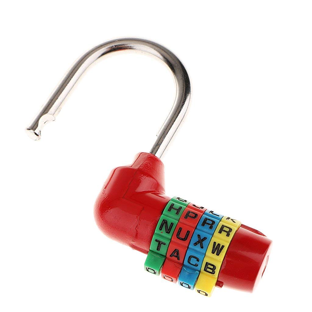 nouler Juler Resettable 4-Digit Combination Lock - Rustproof & Windproof Padlock for Suitcases, Luggage, Backpacks & Storage Buckles - Perfect for Travel, Gym Lockers & School Use