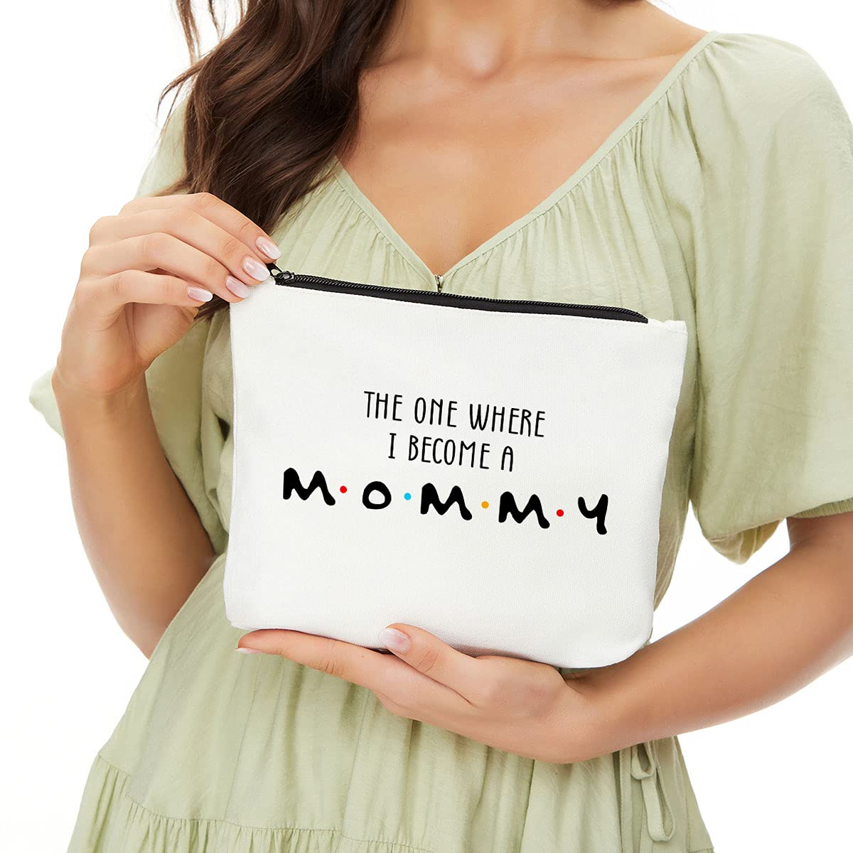 JIUWEIHU Pregnancy Gift Set for First Time Moms - Thoughtful New Mom Gift Ideas for Baby Showers, Pregnancy Announcements & Mommy-to-Be - Includes Makeup Bag for Expecting Women - Perfect for Maternity Photos, Hospital Visits & Mother's Day Celebrations