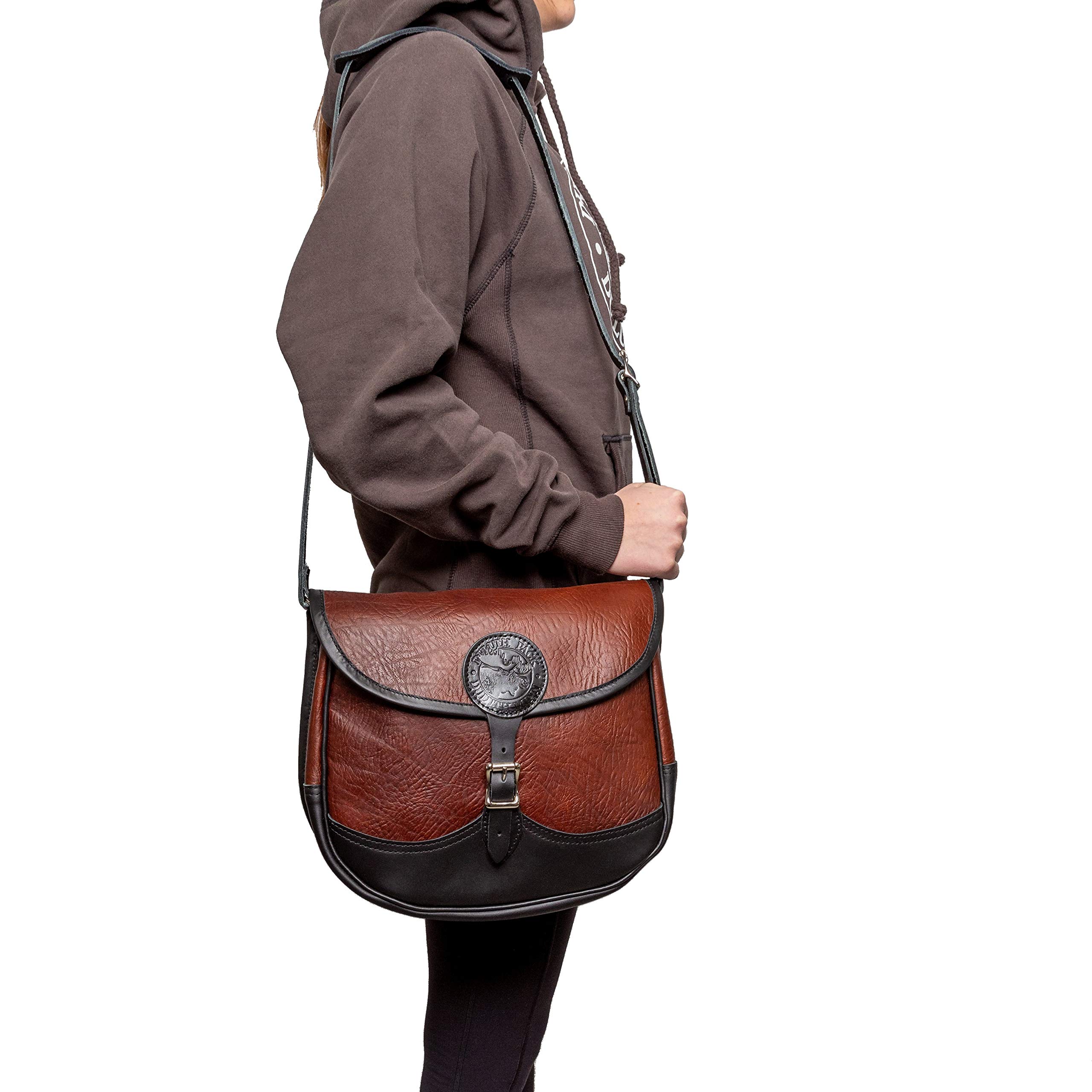 Duluth Pack Genuine Bison Leather Large Crossbody Purse for Women - Stylish & Durable Handbag for Travel, Work & Everyday Use