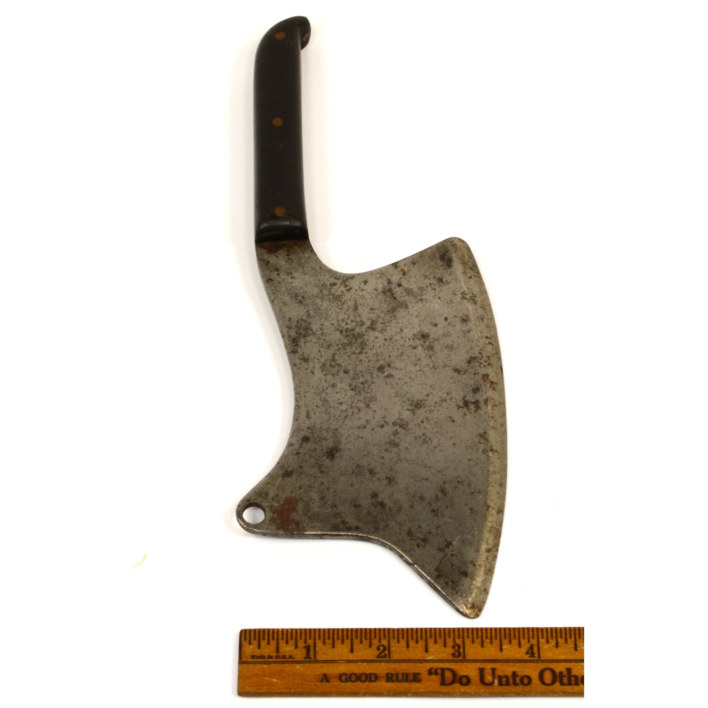 Vintage Italian Butcher Knife - High Carbon Steel Meat Cleaver for Professional Chefs & Home Cooking - Perfect for Chopping, Slicing & Meat Preparation