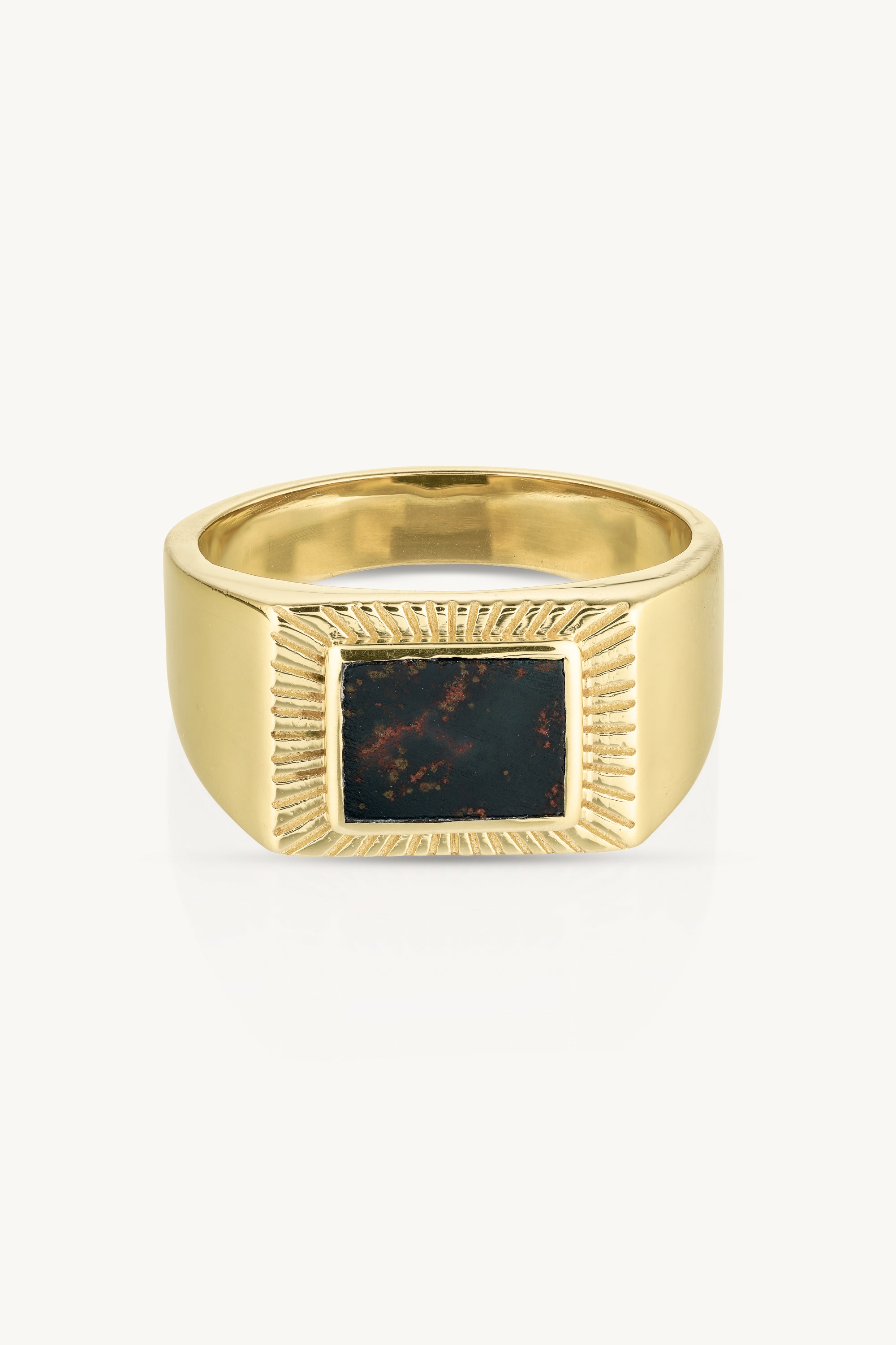 Harvey Gold Signet Ring for Men - Classic & Elegant Personalized Jewelry Gift - Perfect for Weddings, Engagements & Special Occasions