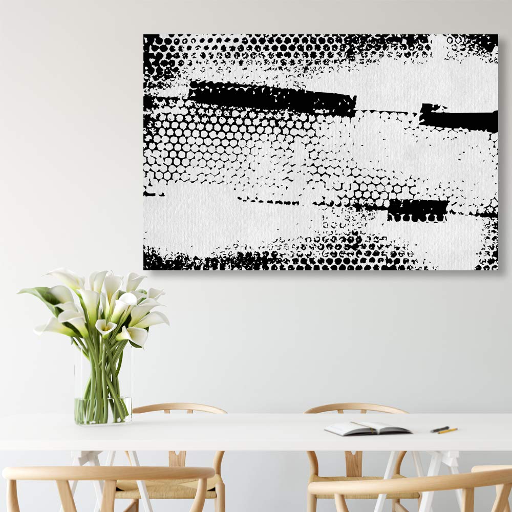Wall26 Rustic Ink Canvas Wall Art - 32x48 Inches Framed Paintings, Perfect for Bedroom, Living Room, and Home Decor