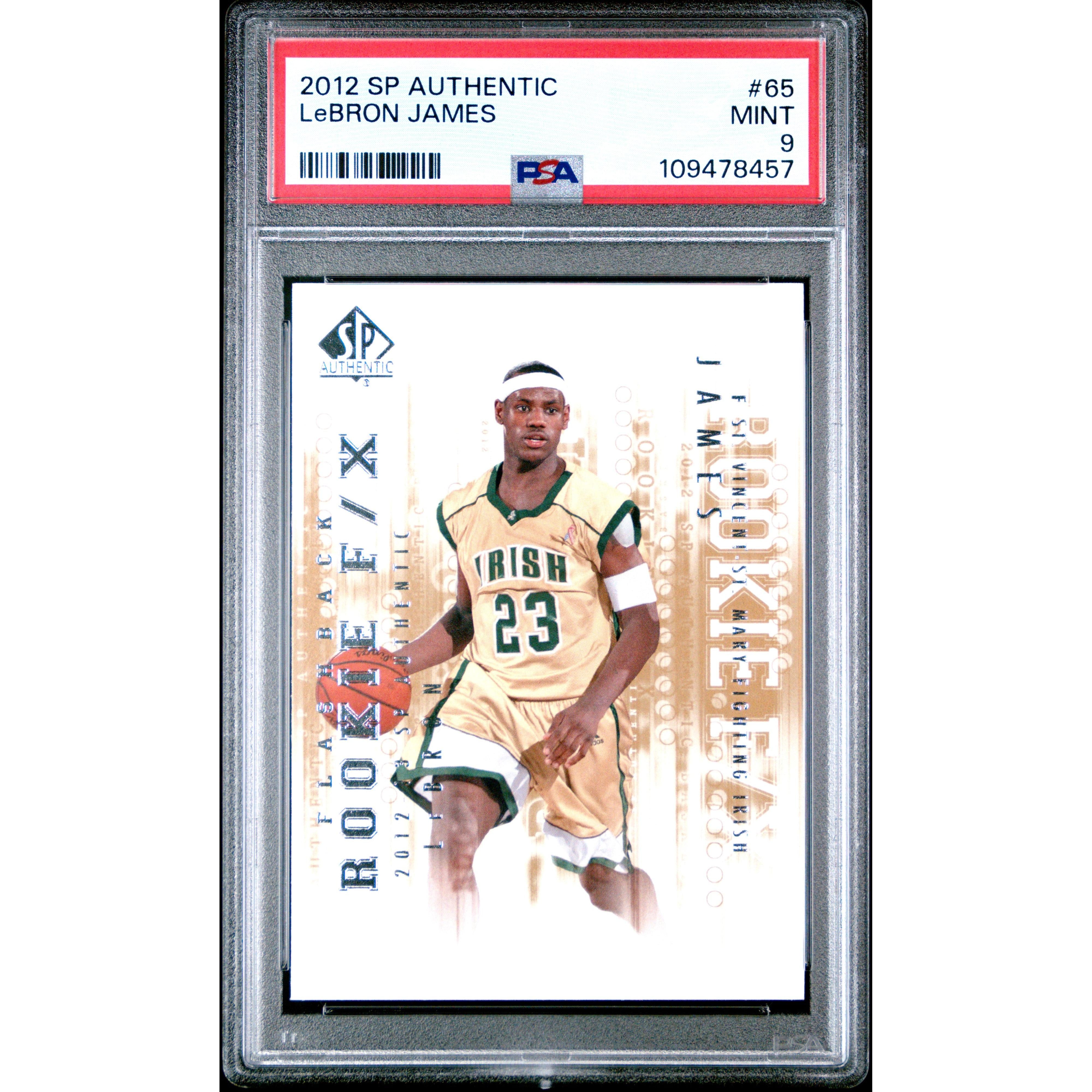 2012 SP Authentic LeBron James #65 PSA 9 Graded Basketball Card - Perfect for Collectors, Investors & NBA Memorabilia Fans
