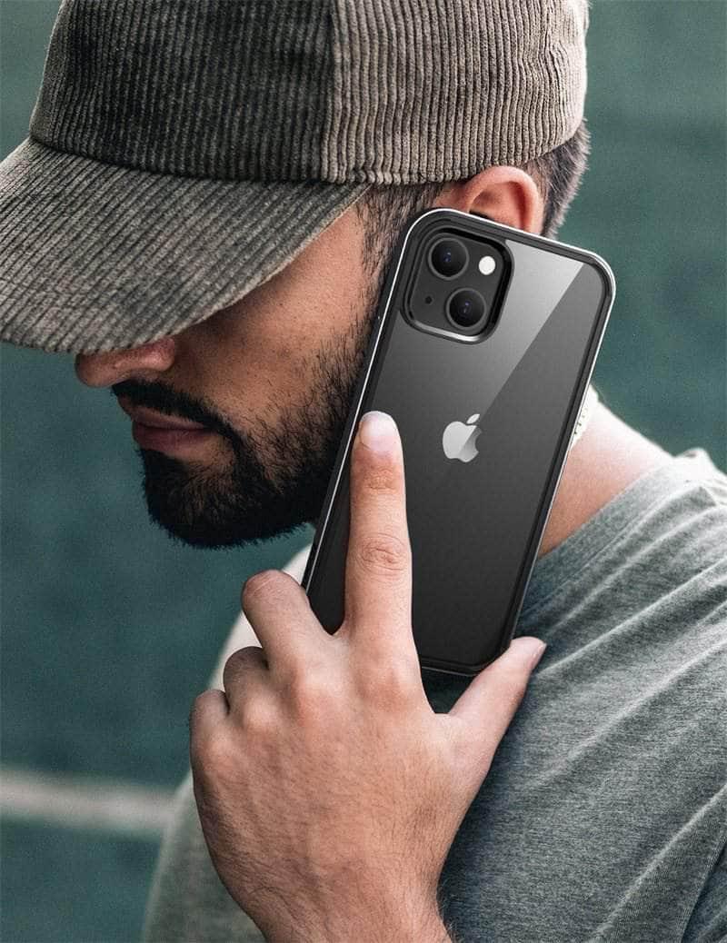 iPhone 13 Case with Built-in Screen Protector | SUPCASE UB Edge Clear Back Cover | Shockproof & Scratch Resistant | Perfect for Everyday Use, Travel & Outdoor Activities