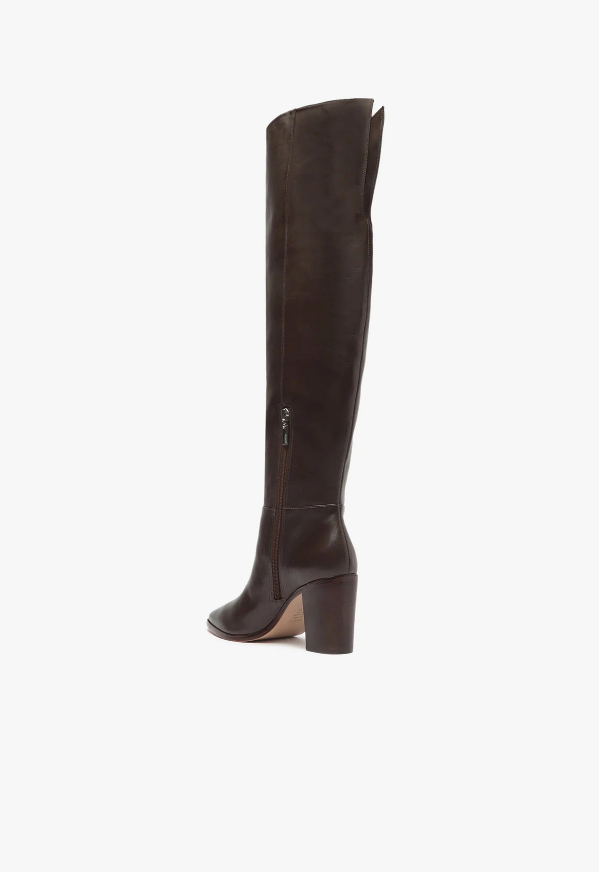 Magali Block Over the Knee Leather Boots for Women - Stylish High Heel Thigh High Boots with Chunky Block Heel - Perfect for Parties, Night Out & Winter Fashion