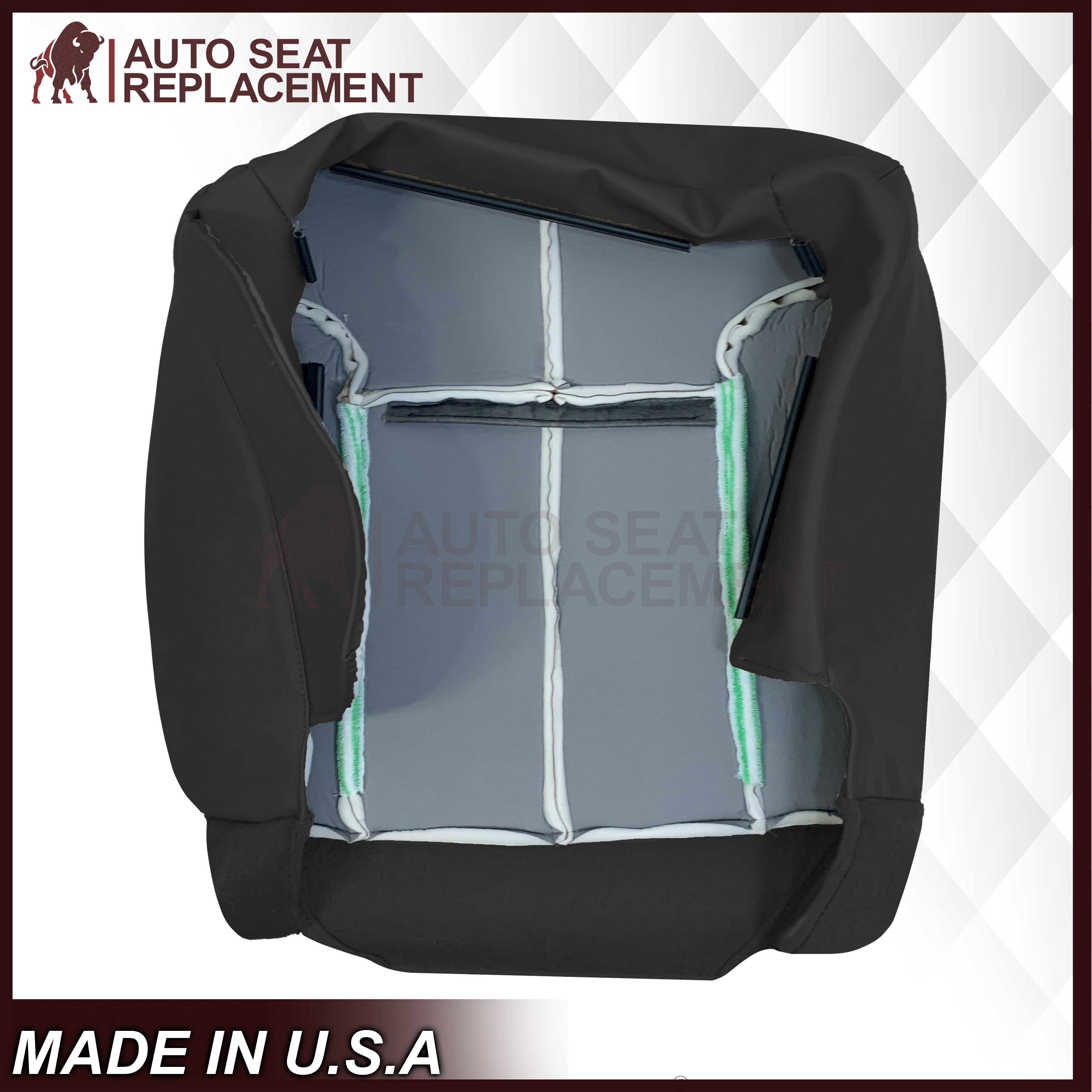 1994-1997 Dodge Ram Laramie SLT 1500/2500/3500 Black Seat Covers - Custom Fit Truck Seat Protectors for Comfort & Durability | Perfect for Work Trucks, Off-Roading & Daily Commutes