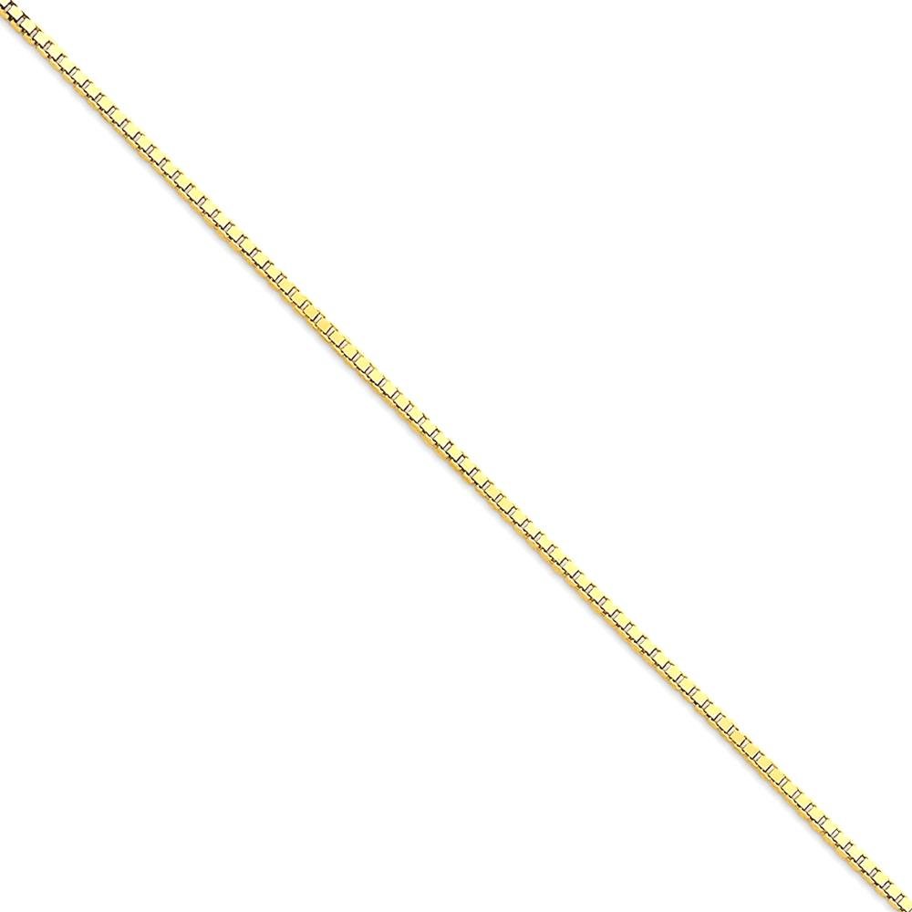 10K Solid Yellow Gold 1.3mm Box Link Chain Anklet - Dainty Summer Beach Foot Jewelry for Women - 9 Inch Adjustable Ankle Bracelet for Casual Wear & Vacation Accessories