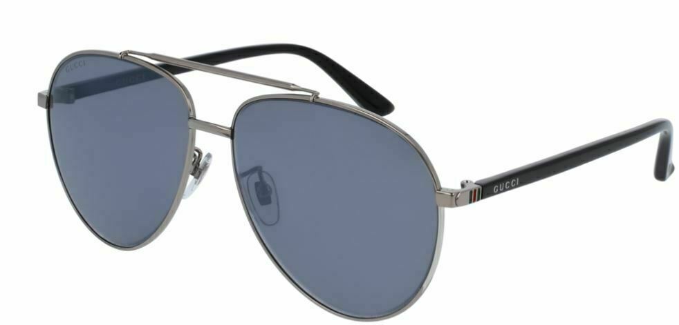 Gucci GG 0043 SA 001 Ruthenium/Black Polarized Sunglasses for Women - Luxury Designer Shades for Driving, Beach & Outdoor Fashion