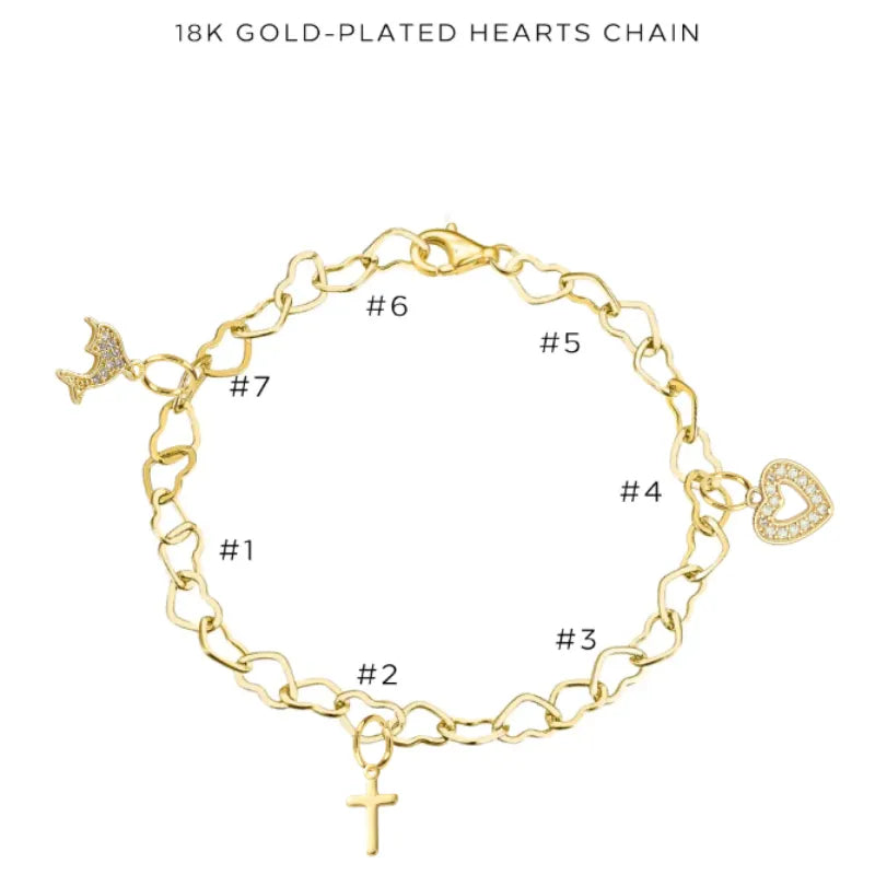 Elegant Charm Bracelet with Assorted Charms - Perfect for Women's Fashion Jewelry & Gift Giving - Great for Parties, Weddings, and Everyday Wear