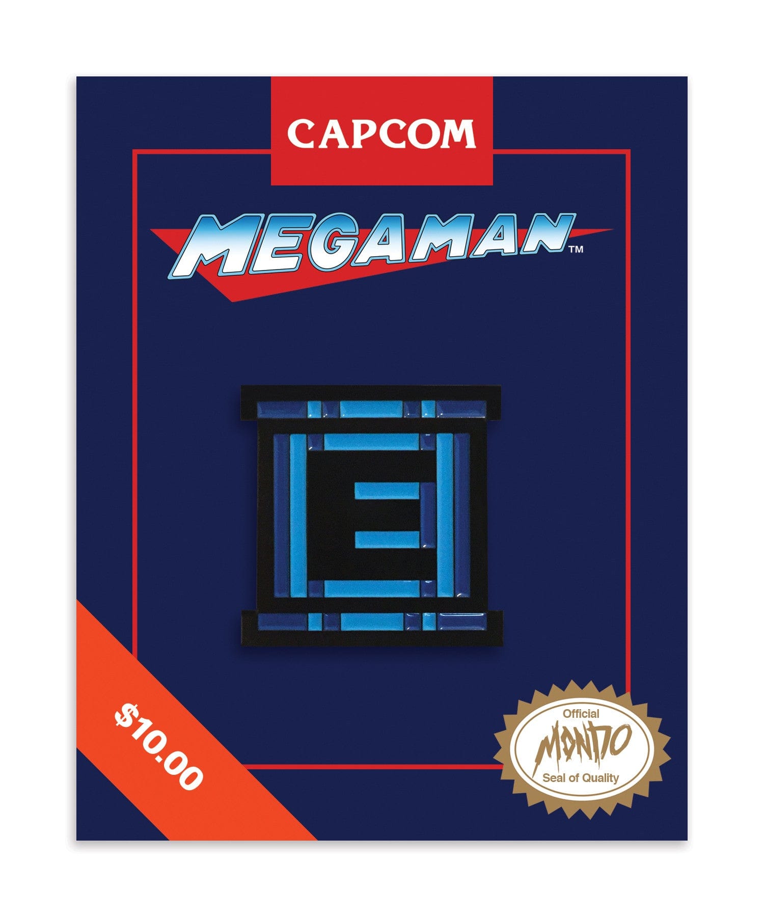 Mega Man E Tank Enamel Pin - Retro Gaming Collectible Badge for Cosplay, Backpacks & Jackets - Perfect for Gamers & Anime Fans