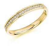 0.17ct Diamond Half Eternity Ring for Women - 14K White Gold Wedding Band, Anniversary Gift, Bridal Jewelry (Perfect for Engagements, Proposals & Special Occasions)