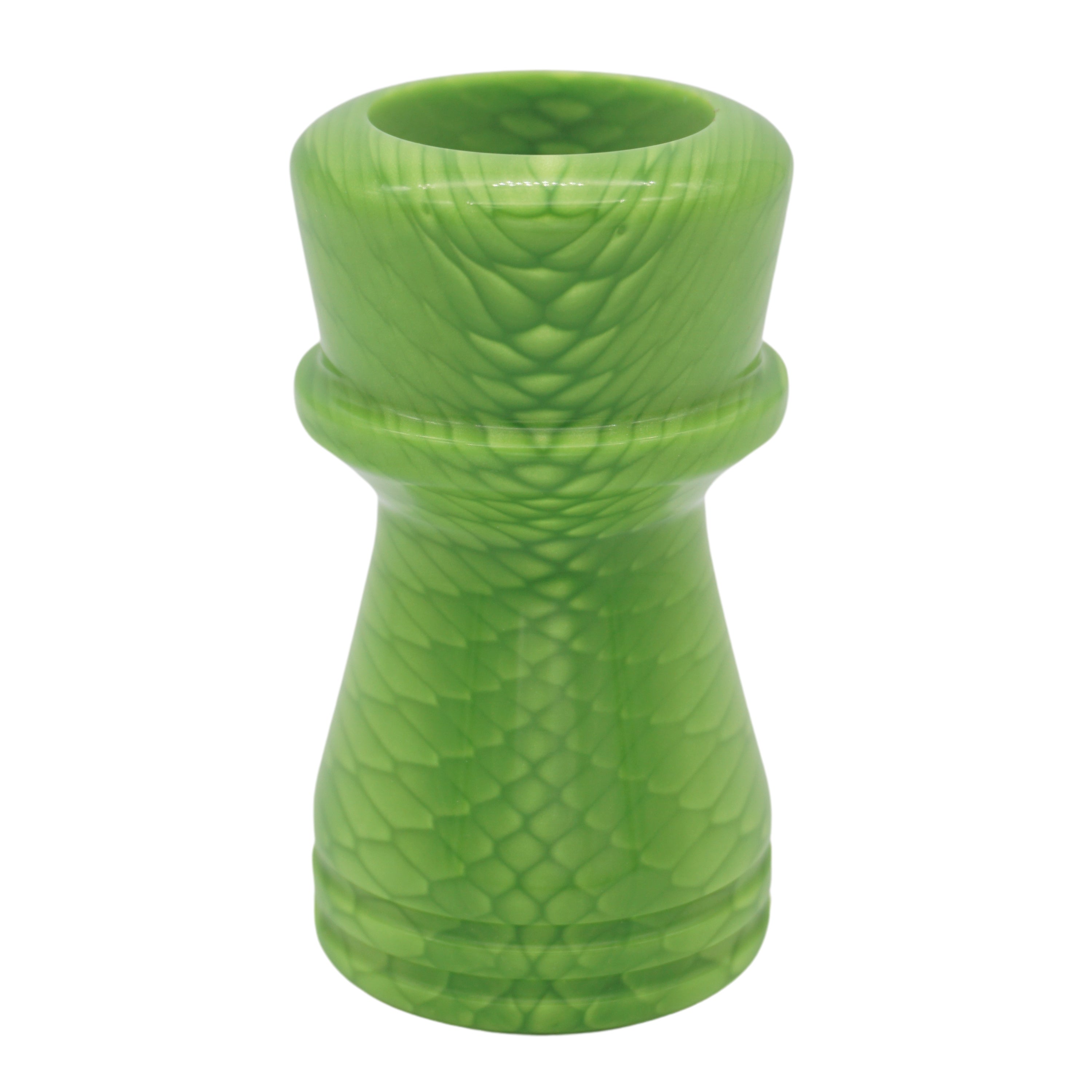 Premium Green Snakeskin Handmade Shaving Brush Handle - Fits 24mm & 26mm Knots - Perfect for Wet Shaving & Grooming Gifts for Men