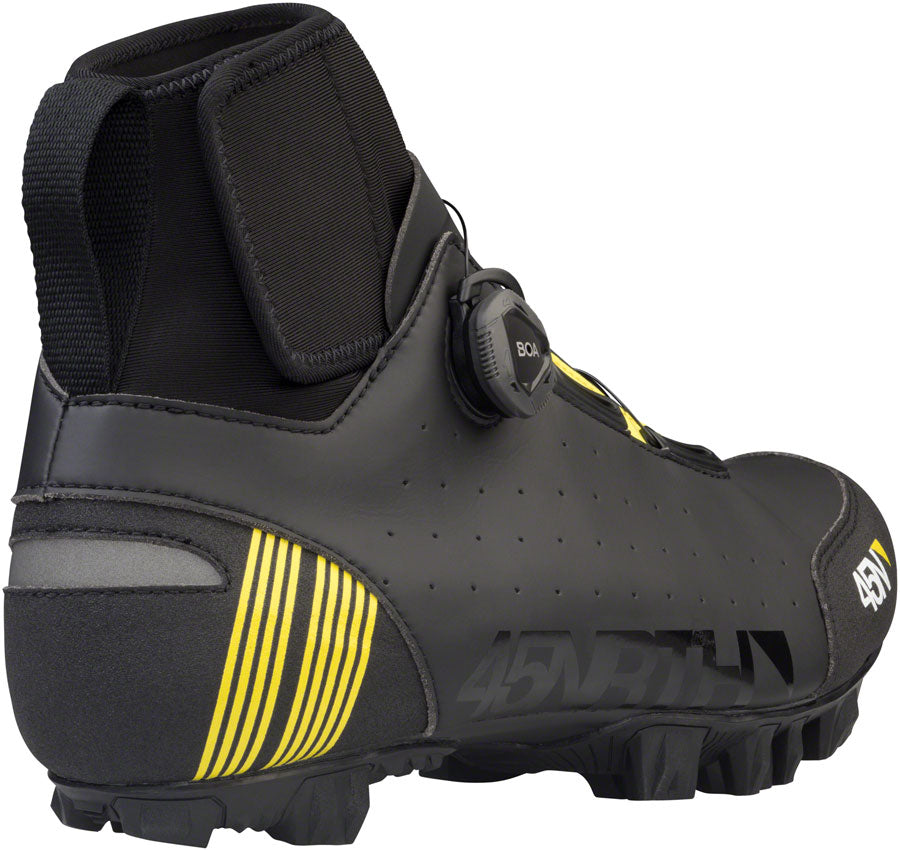 45NRTH Ragnarok Winter Cycling Boots - Waterproof, Insulated Black Bike Shoes for Men & Women, Size 37 - Perfect for Cold Weather Commuting & Mountain Biking