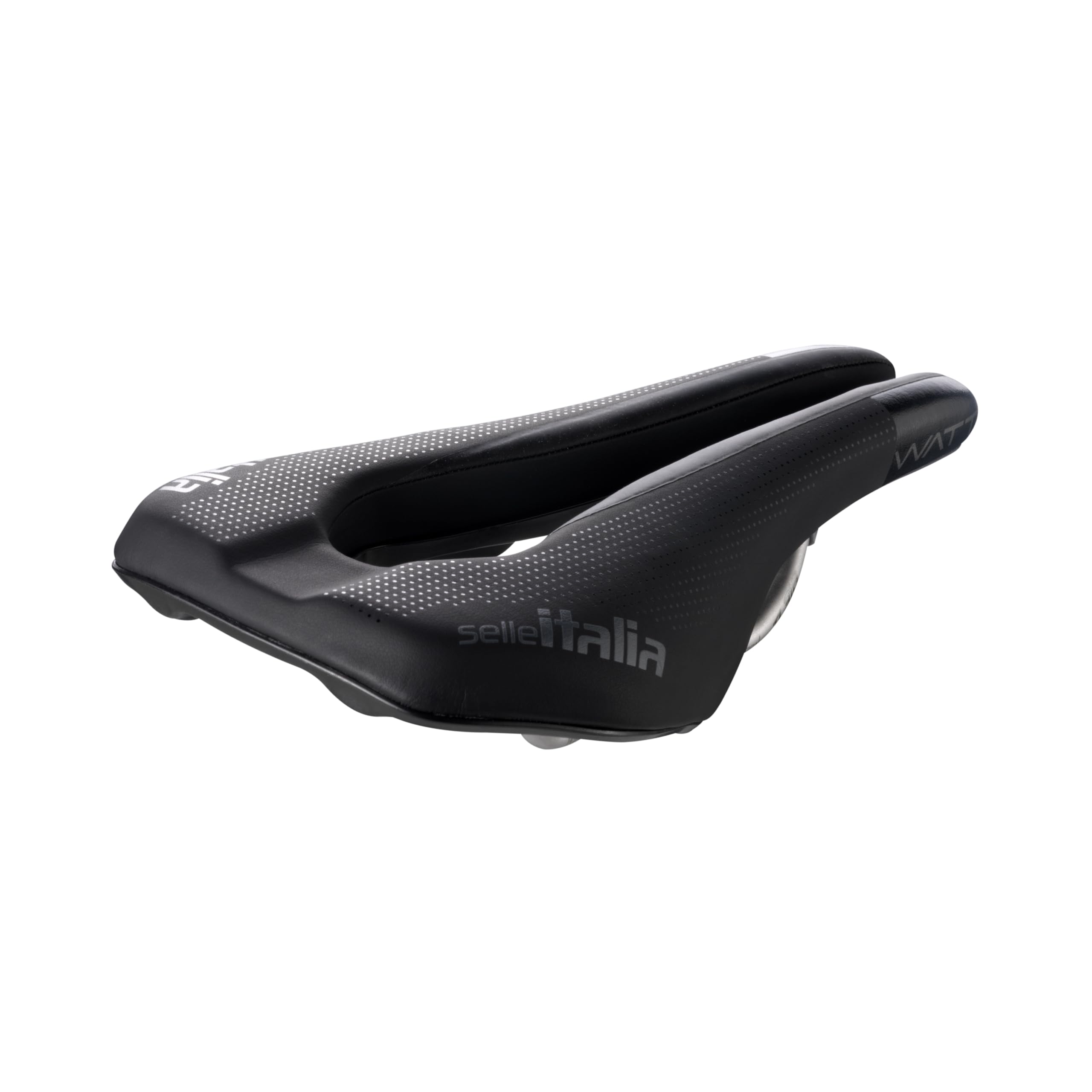 Selle Italia WATT Gel Superflow Bike Saddle - 255 x 135mm Unisex Cycling Seat with Comfort Gel Padding (235g, Black) - Perfect for Road Bikes, Mountain Bikes & Indoor Cycling
