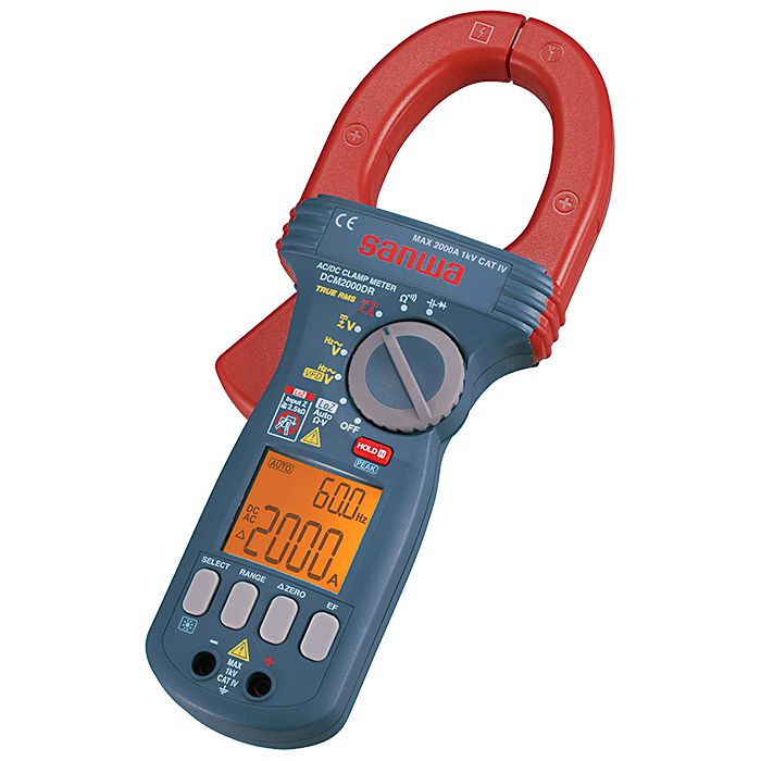 DCM2000DR Digital Clamp Meter - 2000A AC/DC Current Tester with CAT IV 1000V Safety Rating | Perfect for Electricians, HVAC Technicians & Industrial Maintenance