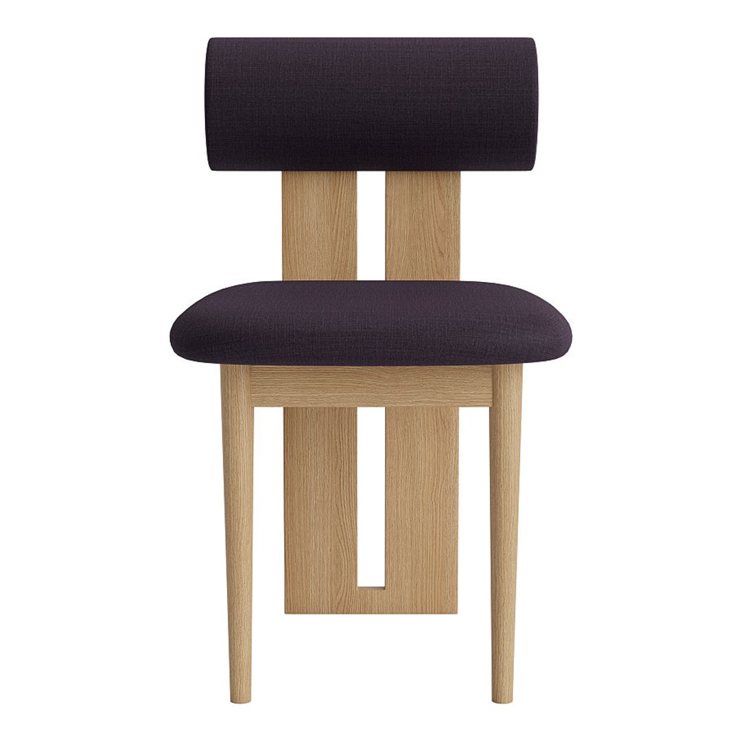 Modern Hippo Side Chair - Sturdy Wooden Accent Chair for Dining Room, Living Room & Office - Comfortable & Stylish Home Decor for Small Spaces