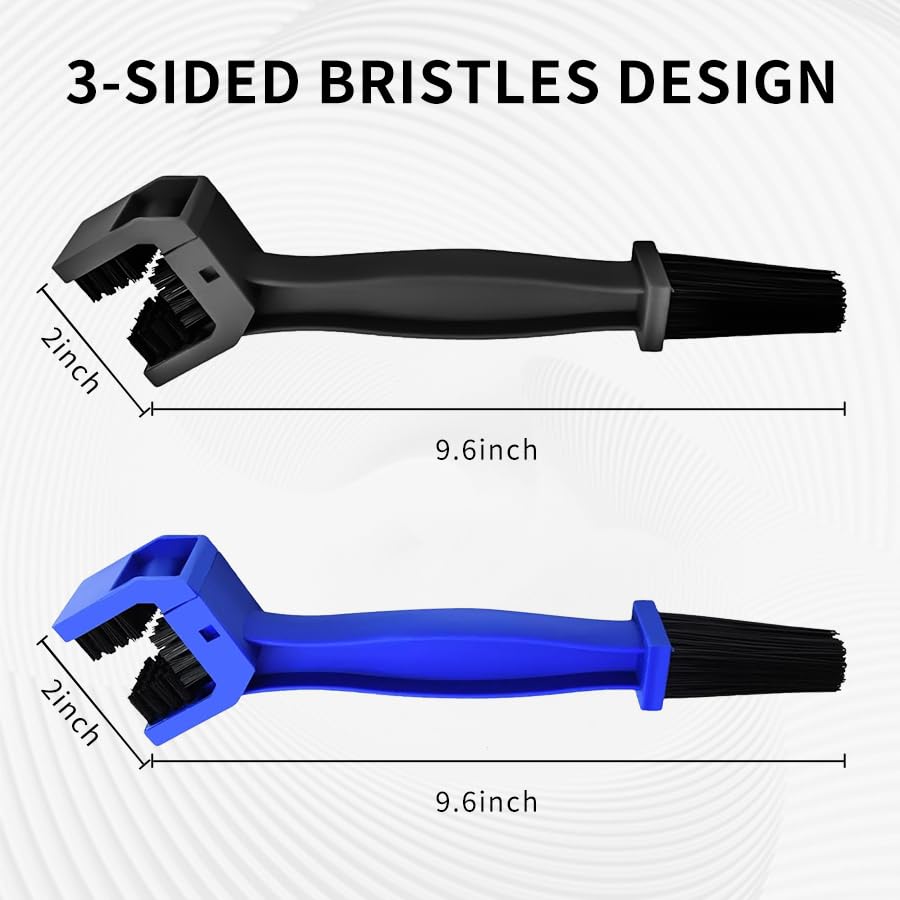 Motorcycle & Bicycle Chain Cleaner Kit - Professional Bike Gear Cleaning Brush Tool for Chain Maintenance | Perfect for DIY Bike Wash & Motorcycle Care at Home