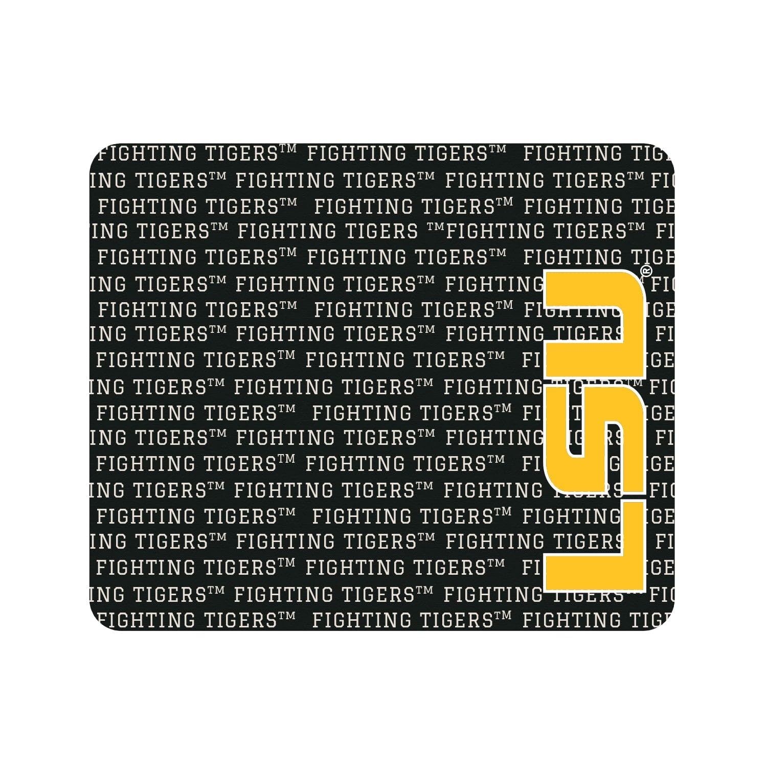 LSU Tigers Standard Fabric Gaming Mouse Pad - Non-Slip Desk Accessory for Office & Gaming (Black) | Perfect for LSU Fans, Computer Work & Esports