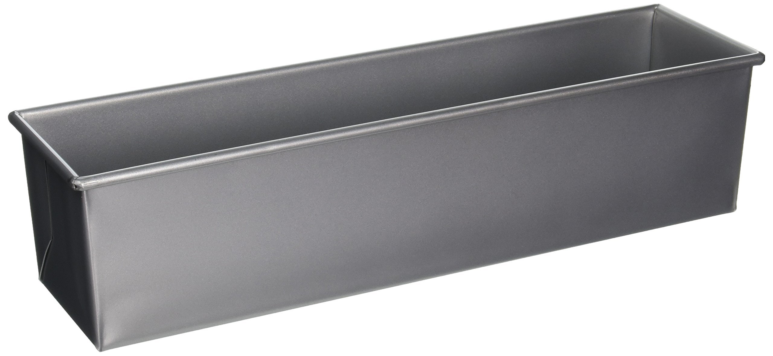 Focus Foodservice 16x4 Inch Commercial Pullman Bread Pan - 2 lb Capacity, Silver - Perfect for Bakeries, Restaurants & Home Baking