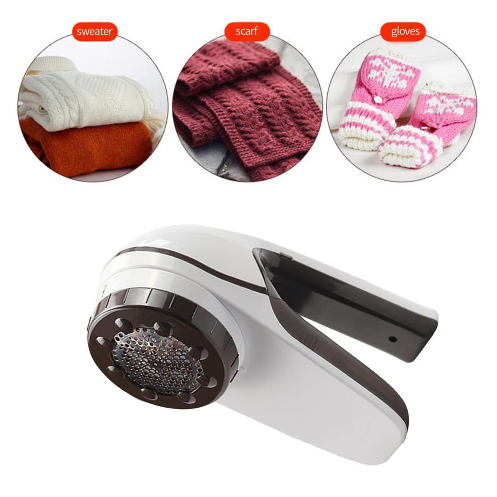 Electric Lint & Pet Hair Remover - 6 Blades Fabric Shaver for Clothes, Furniture & Car Upholstery - Fast & Efficient Lint Trimmer for Pet Owners & Home Cleaning
