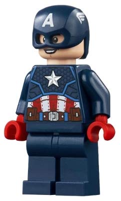 LEGO Marvel Super Heroes Captain America Minifigure from Set 76168 - Collectible Action Figure for Kids & Adults - Perfect for Display, Play, and Superhero Collections