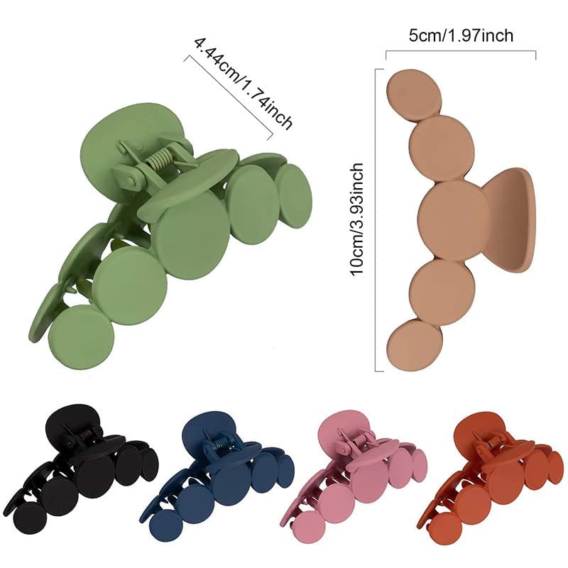 BAOER Strong Hold Hair Claw Clips for Women - Non-Slip Jaw Clamp Hair Clips for Thin & Thick Hair - Fashion Hair Accessories for Girls & Women - Perfect for Work, Gym, and Everyday Styling