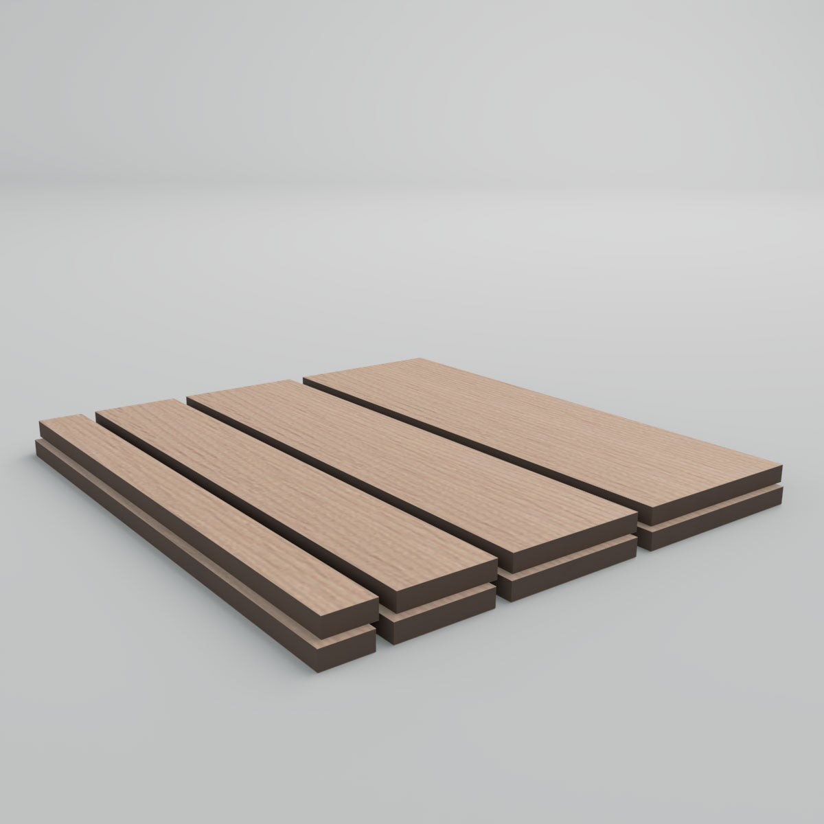 Wood Slat Wall Panel Sample - Natural Acoustic Wood Wall Decor for Home & Office - Perfect for Living Room, Bedroom, and Commercial Spaces