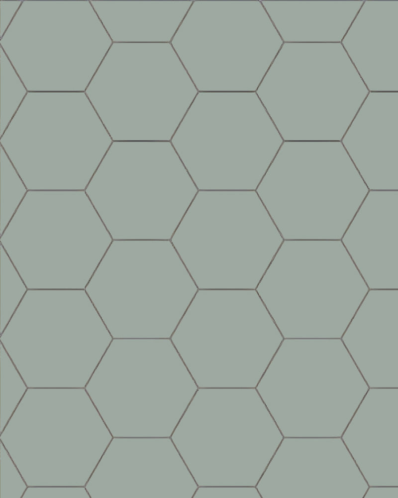 Hexagon 15 x 15 cm Light Green Granite Tile - Winckelmans Klinker for Kitchen Backsplash & Bathroom Flooring