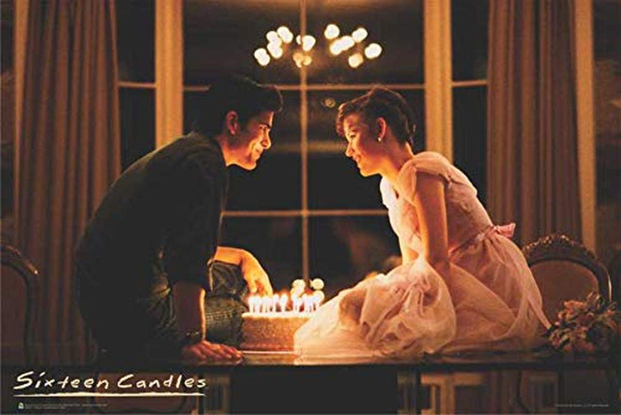 Sixteen Candles Movie Poster - Officially Licensed Laminated Film Print 36.5x24.5 Inches - Perfect for Home Theater Decor, Movie Room Wall Art & 80s Nostalgia Gift