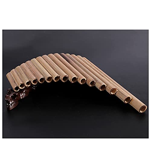 Juwaacoo 15-Pipe G Key Natural Wooden Handmade Folk Wind Flute - Perfect for Traditional Music, Meditation, and Cultural Performances