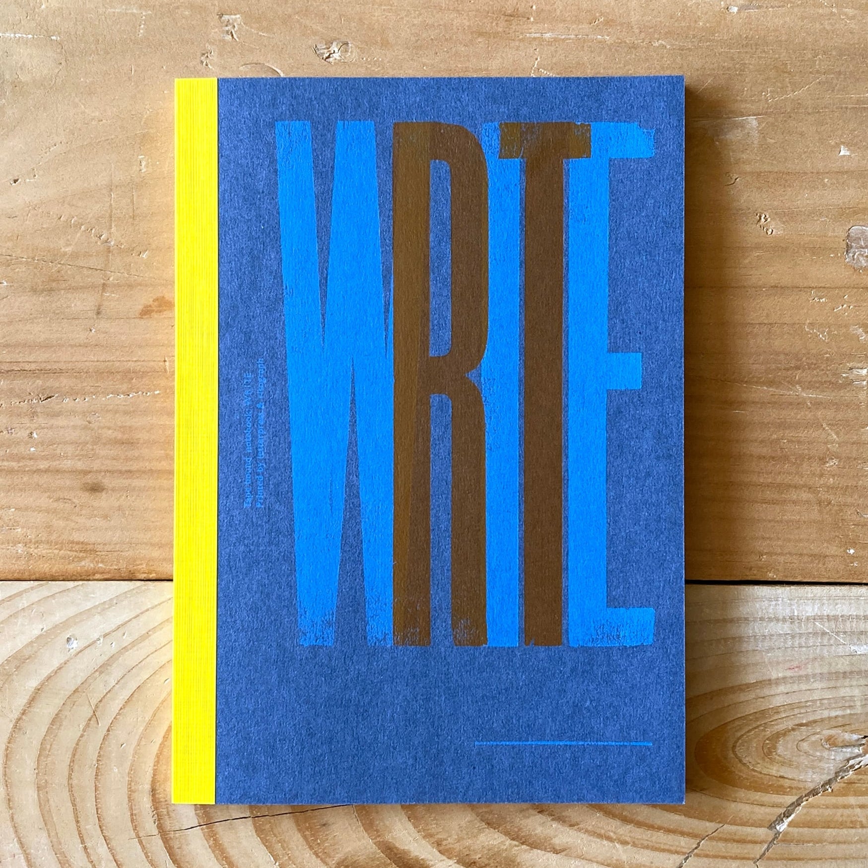 Premium Spine Wrapped Notebook A5 - Handmade Letterpress Cover Journal for Writing, Sketching & Note Taking - Perfect Gift for Writers, Artists & Students