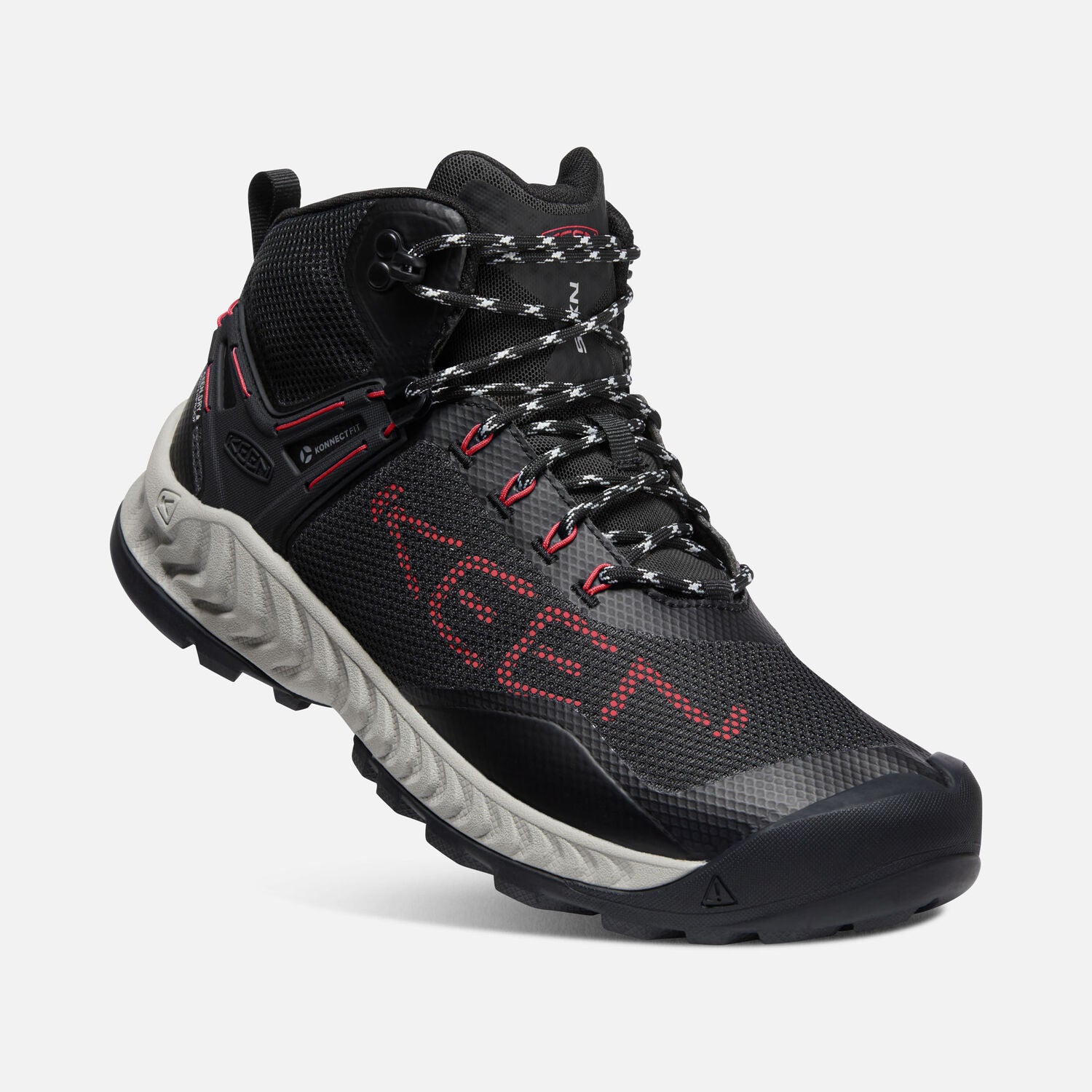 Nike Men's NXIS EVO MID Basketball Shoes - Black/Red Carpet Colorway for Indoor & Outdoor Court Play