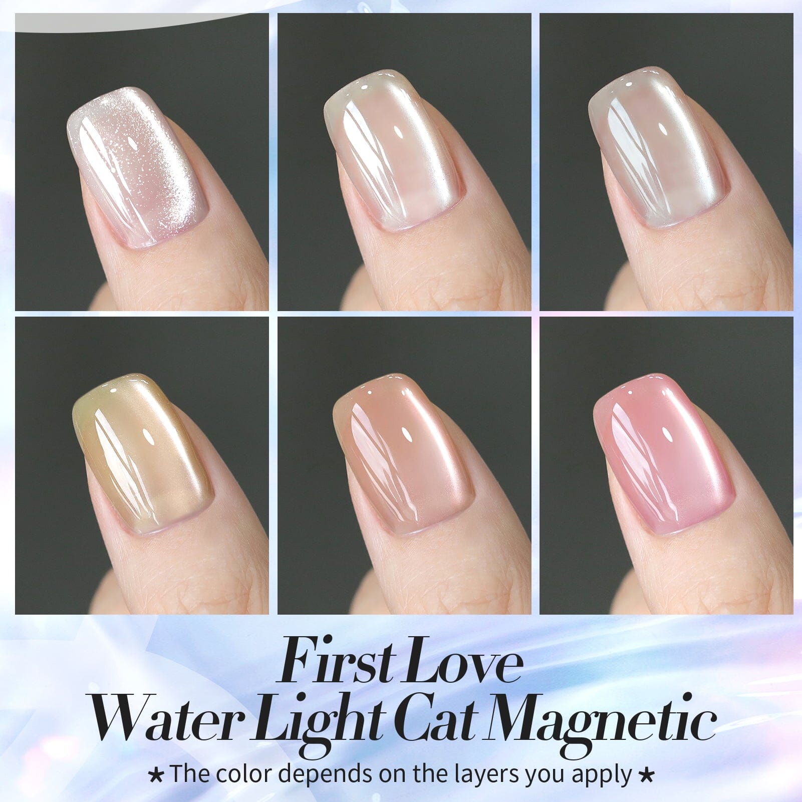 6 Colors First Love Cat Magnetic Gel Polish Set 7ml - Long Lasting Nail Art Kit for DIY Manicure at Home, Salon & Gifts