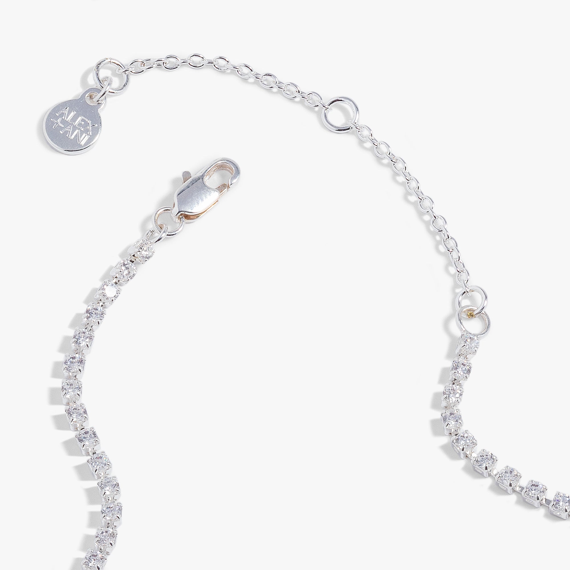Elegant Love Crystal Tennis Necklace for Women - Perfect for Weddings, Anniversaries & Special Occasions