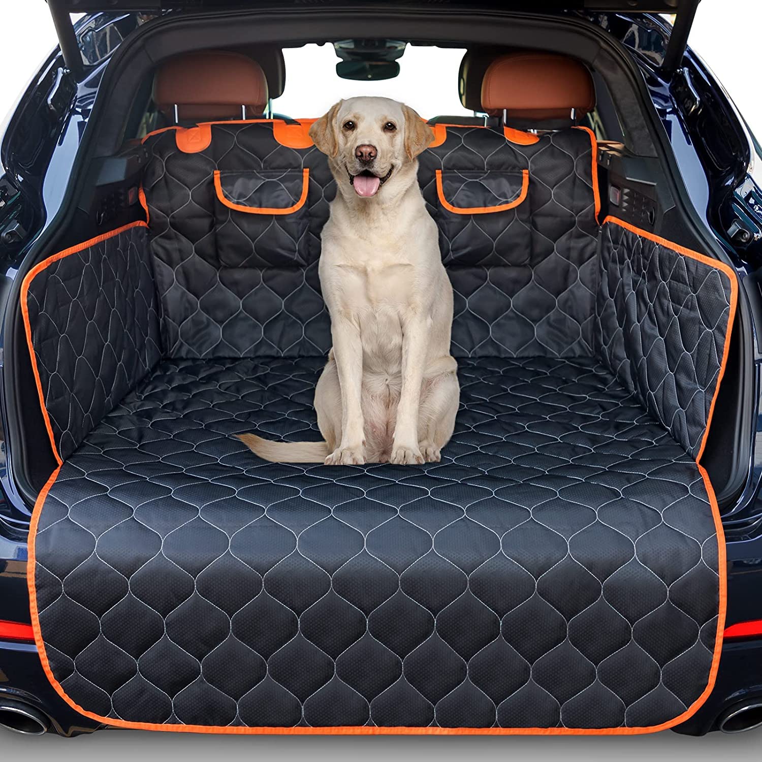 JOEJOY Waterproof Non-Slip Dog Car Seat Cover - Durable Boot Protector with Side Guards for Cars, Trucks & SUVs | Easy Clean Pet Travel Accessory for Road Trips & Outdoor Adventures